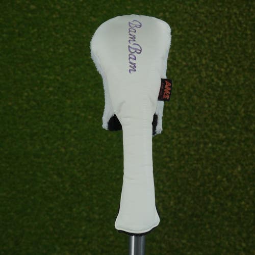 AM&E BAM BAM FAIRWAY WOOD HEADCOVER WHITE ~ L@@K!!
