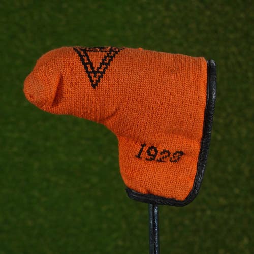 SMATHERS & BRANSON HAND STITCHED BLADE PUTTER HEADCOVER ORANGE 1928