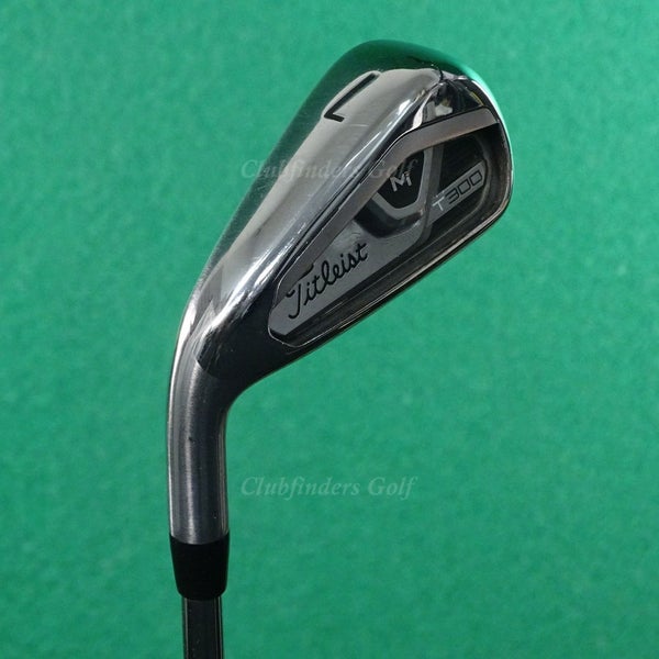 LH Titleist T300 2021 Single 7 Iron True Temper AMT Red R300 Steel Regular