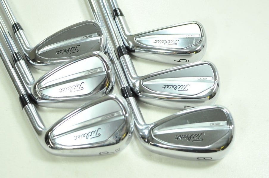 Titleist T200 2023 6-PW,48* Iron Set Stiff Flex RH AMT Black S300 Steel # 200129
