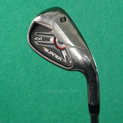 TaylorMade Burner 2.0 High Polish Single 8 Iron Factory 85 Steel Stiff