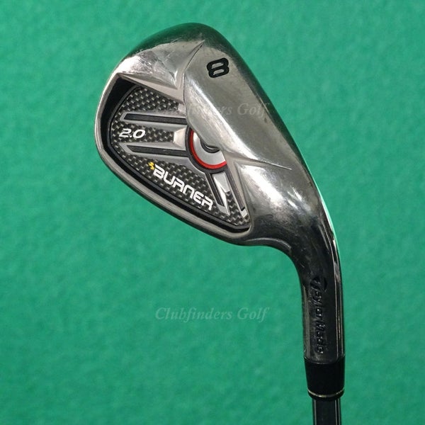 TaylorMade Burner 2.0 High Polish Single 8 Iron Factory 85 Steel Stiff
