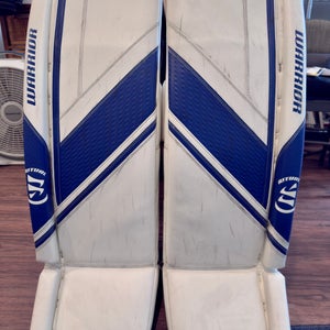 34" +1.5 Warrior G6 E+ Goalie Leg Pads (Used)