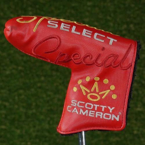 TITLEIST SCOTTY CAMERON SPECIAL SELECT BLADE PUTTER HEADCOVER RED ~ L@@K!!