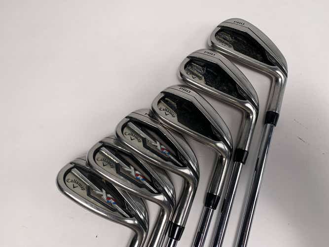 Callaway XR Pro Iron Set 5-PW KBS Tour-V 90g Stiff Steel Mens RH