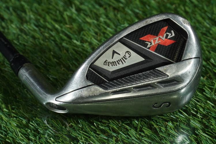 CALLAWAY RAZR X SAND WEDGE "S" MID LOW TORQUE 75G GRAPHITE REGULAR FLEX RH