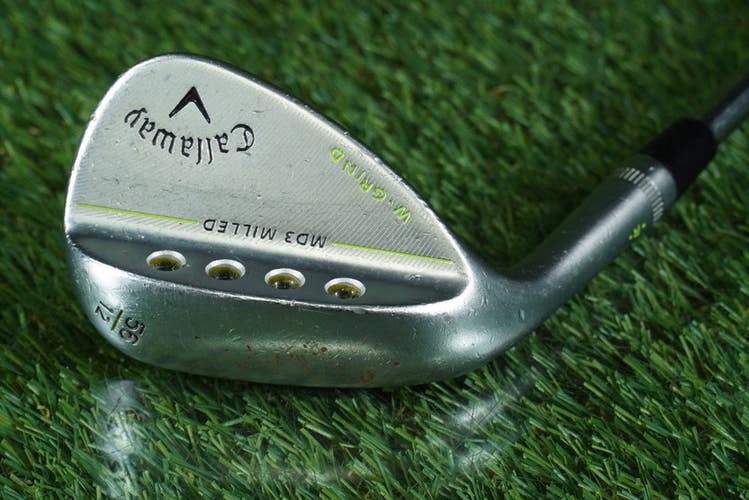 CALLAWAY GOLF MD3 MILLED SAND WEDGE W GRIND STEEL SHAFT LEFT HANDED LH 56 12