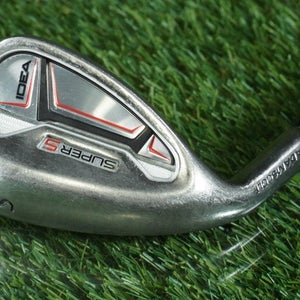 ADAMS GOLF IDEA SUPER S SAND WEDGE "S" STEEL SHAFT LEFT HANDED LH ~ LOOK!!