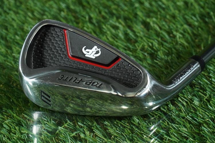 TOP FLITE STAINLESS PITCHING WEDGE "W" STEEL SHAFT LEFT HANDED LH ~ L@@K!!