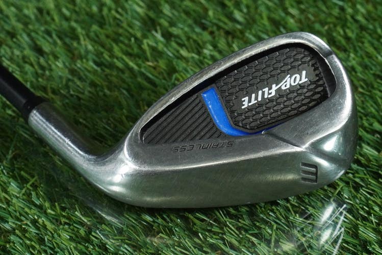 TOP FLITE STAINLESS PITCHING WEDGE "W" GRAPHITE SENIOR FLEX RH ~ L@@K!!