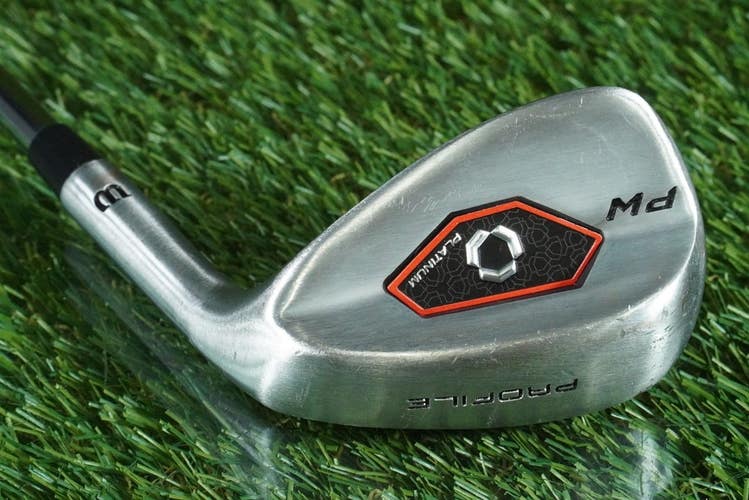 WILSON PROFILE PLATINUM PITCHING WEDGE "PW" STEEL MEN'S FLEX RH ~ L@@K!!