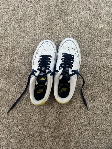 White Unisex Youth Size M 7.5 (W 8.5) Nike Shoes (Used)