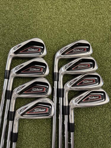 Left Handed Titleist 716 AP1 3-PW IRON SET - XP 90 Stiff Flex Steel
