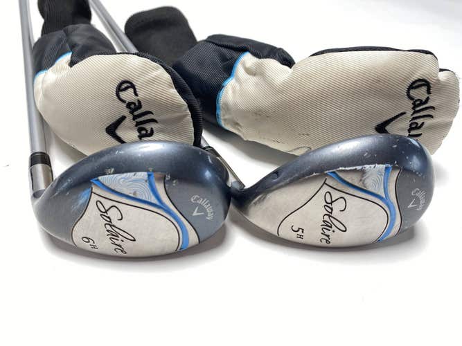 Callaway Solaire 5 & 6 Hybrid Set 25* 28* Solaire Ladies Graphite Womens RH HC