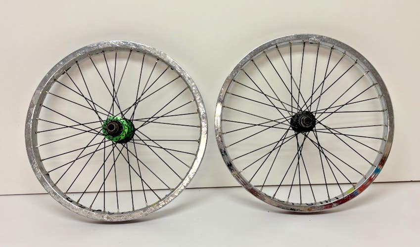 G-Sport Rollcage 20" Aluminum BMX Wheels ODSY Odyssey Anti Gram Hubs READ