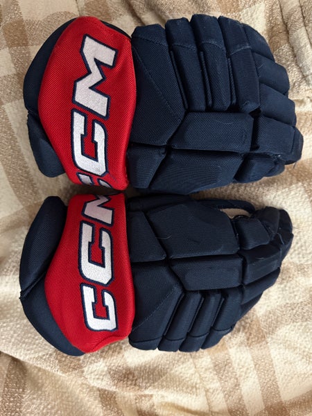 Used 14" CCM Jetspeed (CHL Pro Stock) Gloves - Forest Green