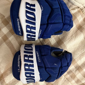 Warrior Covert QRE Pro Gloves 14" Pro Stock (Used) Toronto Leafs liljegren
