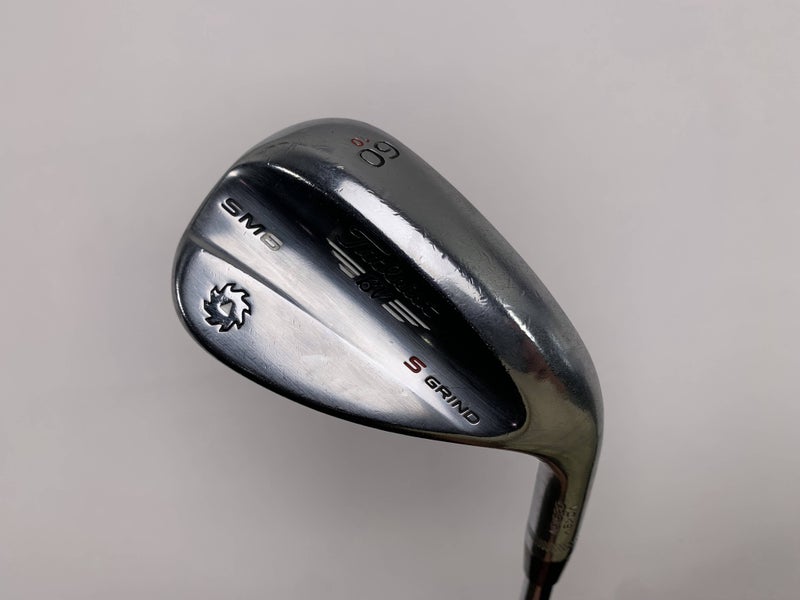 Titleist Vokey SM9 Tour Chrome Lob Wedge LW 60* 10 Bounce S-Grind Wedge Mens RH