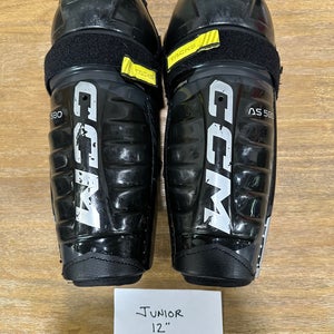 Junior CCM Tacks AS 580 12" Shin Pads  (Used)