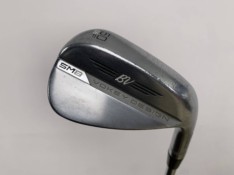 Titleist Vokey SM9 Tour Chrome Gap Wedge GW 50* 8 F-Grind Wedge Steel Mens RH
