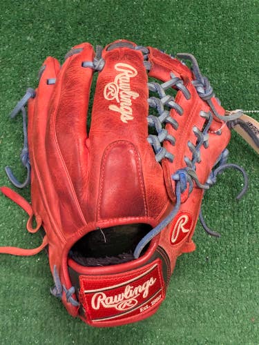 Red Rawlings Gold Glove Elite RH Infield Baseball Glove 11.5" (Used)