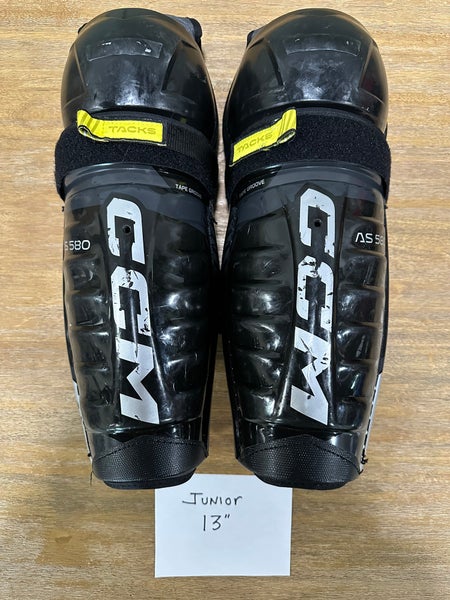 Junior CCM Tacks AS 580 13" Shin Pads (Used)