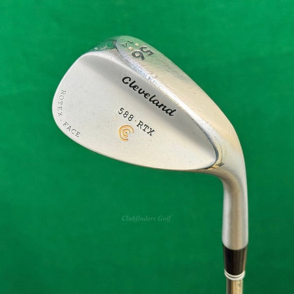 Cleveland 588 RTX Satin Chrome 56-14 56 Sand Wedge Dynamic Gold Steel Wedge
