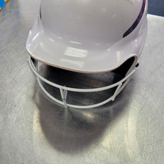 Used RIP-IT HELMET W MASK 6 - 6 7/8 Batting Helmet w/Mask White One Size 11497-C000150629