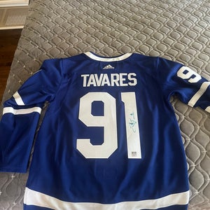 Signed John Tavares Authentic Game Jersey