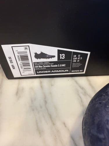 Men's Size 13.0 (W 14.0) Under Armour Low Top Detachable Cleats (New)