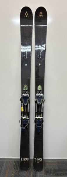 Volkl T-Rock 164cm Skis Black Diamond 01 Freeflex 75mm Telemark Bindings Small