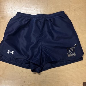 Under Armour Jogger Running Short With Liner Women's Small Navy Team Issued 3”