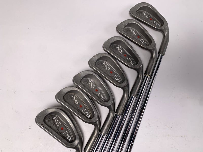 Ping Eye 2 + Iron Set 3-9 Red Dot 1* Flat KT-Shaft Regular Steel Mens RH