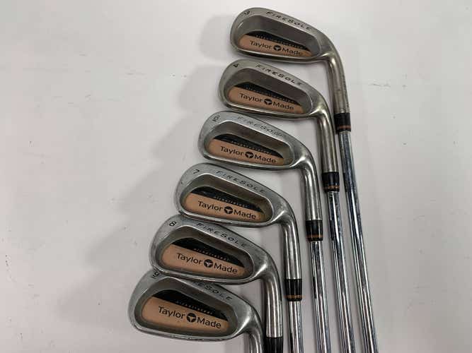 TaylorMade Firesole Iron Set 3-9 S-90 Stiff Steel Mens RH No 5 iron