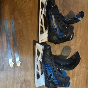 Bauer GSX Hockey Goalie Skates Extra Wide Width 8.5 (New)