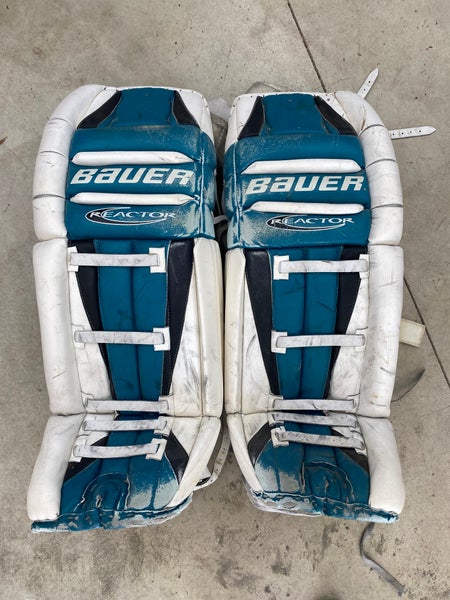 Bauer Reactor Pro Stock Goalie Pads – Custom Evgeni Nabokov Spec – 34”