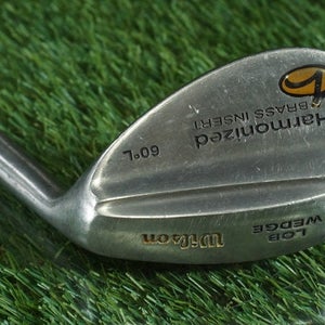 WILSON HARMONIZED BRASS INSERT LOB WEDGE STEEL SHAFT RH 60 ~ L@@K!!