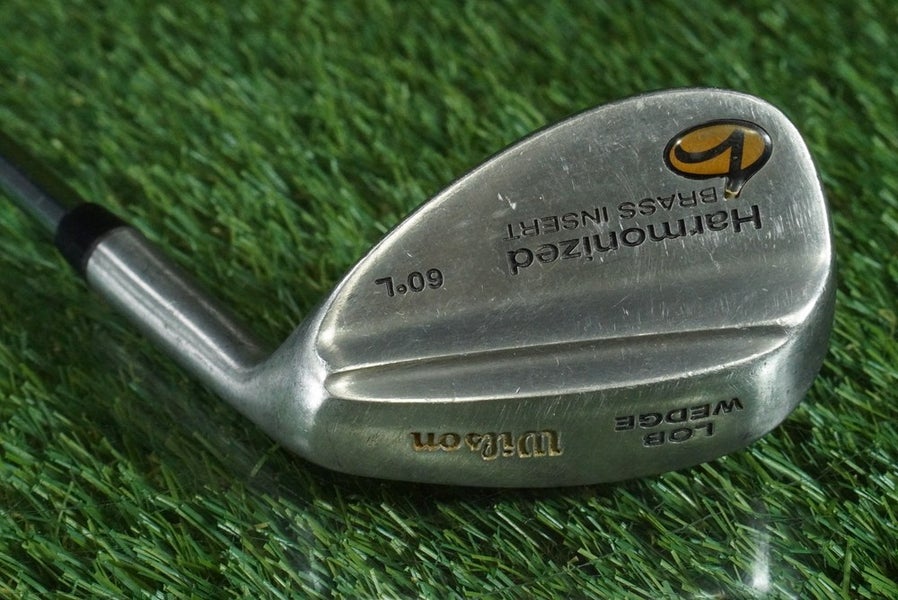 WILSON HARMONIZED BRASS INSERT LOB WEDGE STEEL SHAFT RH 60 ~ L@@K!!