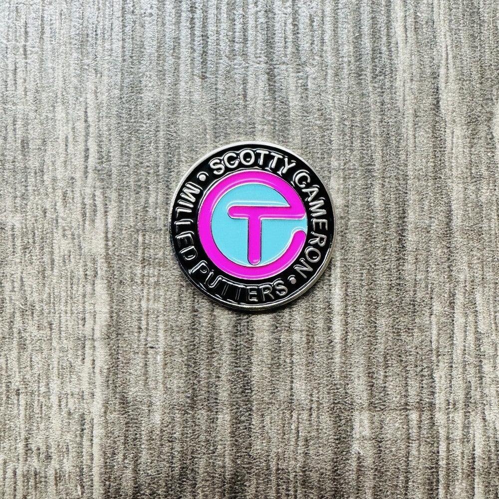 Titleist Scotty Cameron Circle T Golf Ball Marker- Blue/Pink 1