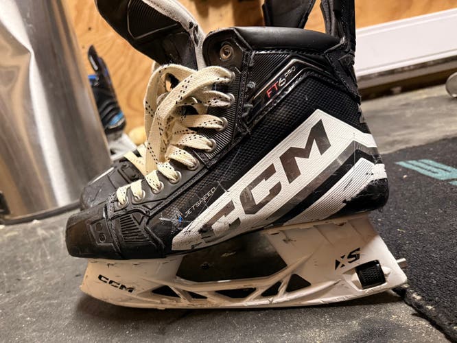 Custom JetSpeed CCM FT6 Pro Hockey Skates –  White/ProStock