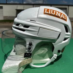 CCM SUPER TACKS X Pro Stock Hockey Helmet Visor Combo White Small 12333