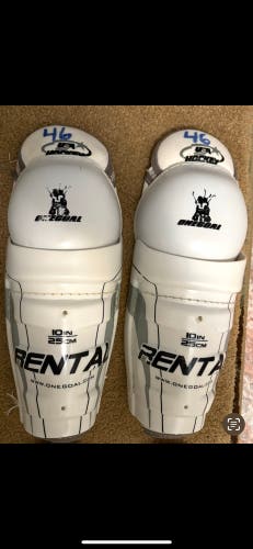 Youth hockey shin guards size 10