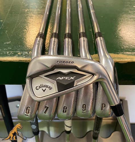 Used Callaway Apex 19 Iron Set 5-PW Dynamic Gold Tour Issue X100 Steel