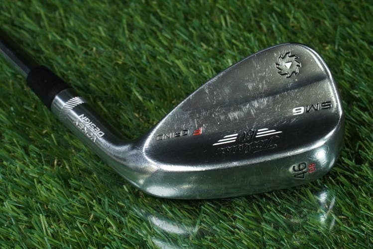 TITLEIST BV VOKEY DESIGN SM6 PITCHING WEDGE F GRIND STEEL RH 46 8 ~ NICE!!