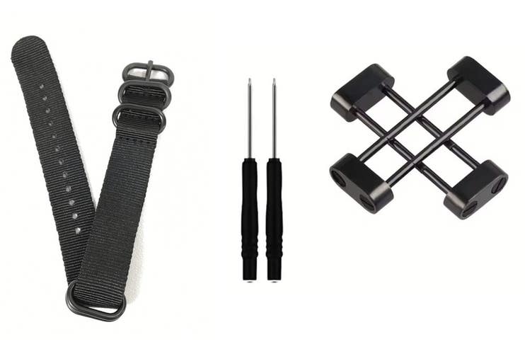 Suunto DX Wrist Strap + Stainless Steel Adapters Scuba Dive Computer Watch Band