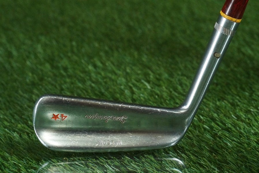 VINTAGE WILSON GENE SARAZEN 4 STAR #9 PUTTER WOOD SHAFT LEFT HANDED LH ~NICE!!