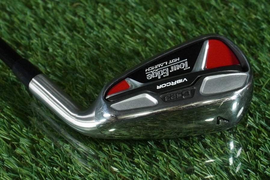 TOUR EDGE HOT LAUNCH C523 7 IRON UST MAMIYA GRAPHITE 55R REGULAR RH ~ NICE!!