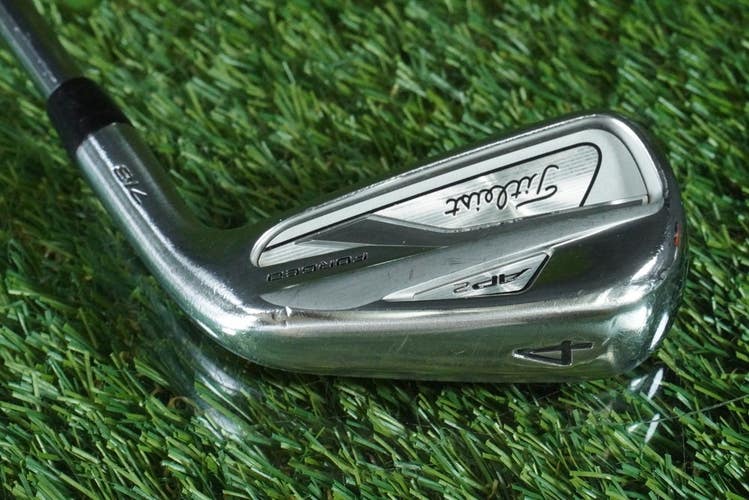 TITLEIST AP2 FORGED 718 4 IRON TRUE TEMPER AMT BLACK STEEL S300 STIFF FLEX RH