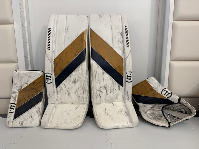Warrior Ritual G6 E+ Regular Goalie Full Set, Junior 28”, All White (Used)