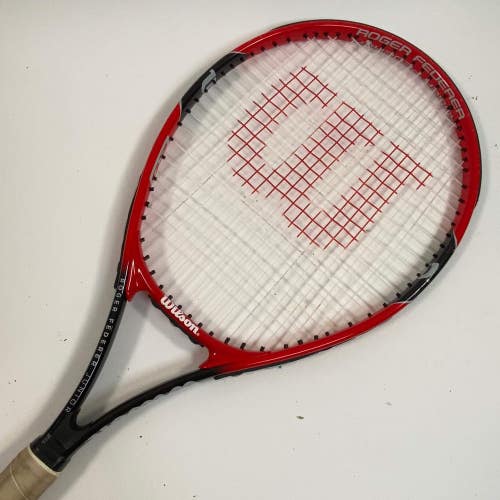 Wilson Roger Federer Junior 26 Tennis Racket 4" Grip & 95in Head Size